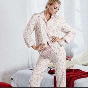 VICTORIA’S SECRET CHAMPAGNE GLASS  PJ PAJAMA SET